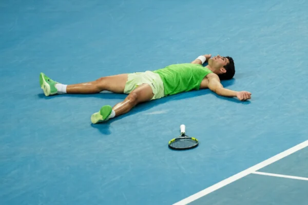 carlos alcaraz after winning ar the australian open 2026