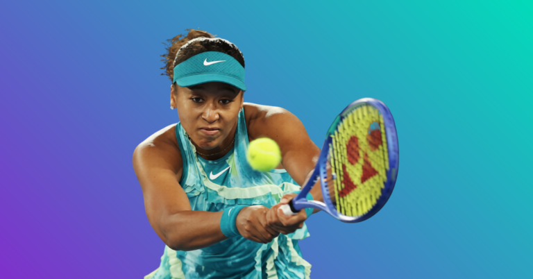Naomi Osaka in action against Sorana Cirstea at Australian Open 2026